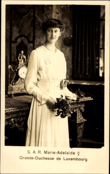 Ak Großherzogin Marie-Adelheid von Luxemburg, Portrait