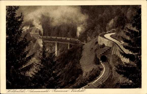 Ak Breitnau im Schwarzwald, Höllental, Ravenna Viadukt