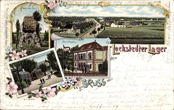 Ak Lockstedt in Holstein, Lockstedter Lager,  mit Landschaftsansichten, Grüß aus  vier Bilder
