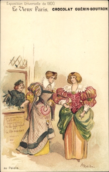 Artist Chromo-Litho Robida, A., Paris, Universal Exhibition of 1900, At the Palace