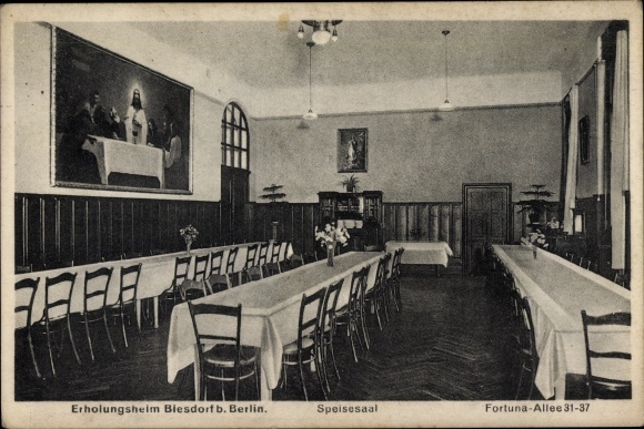 PC Berlin Marzahn Biesdorf on the Ostbahn, convalescent home, Fortuna-Allee 31-37, dining room