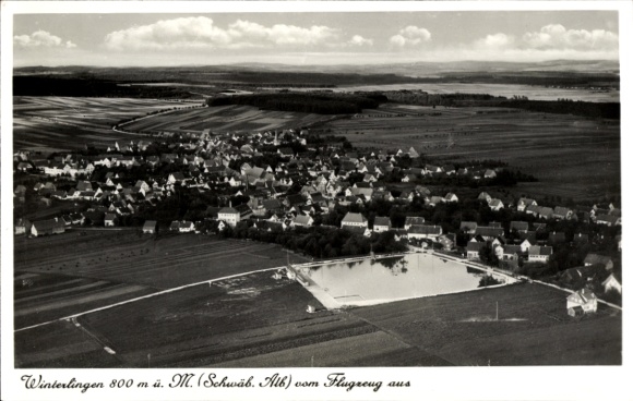 Ak Winterlingen Schwäbische Alb, Luftaufnahme
