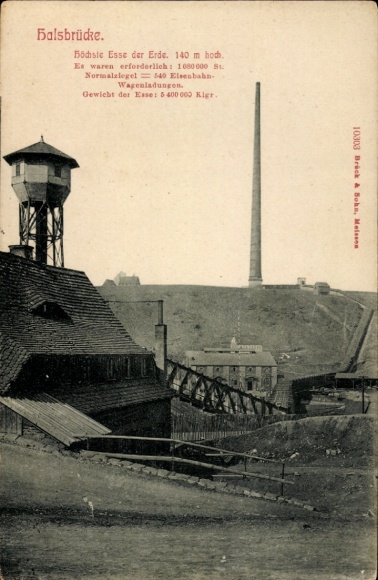 Ak Halsbrücke in Sachsen, Hohe Esse