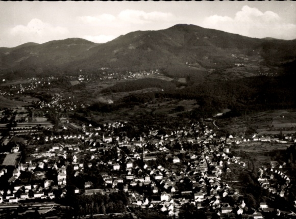Postcard Müllheim in Baden Markgräflerland, aerial photograph
