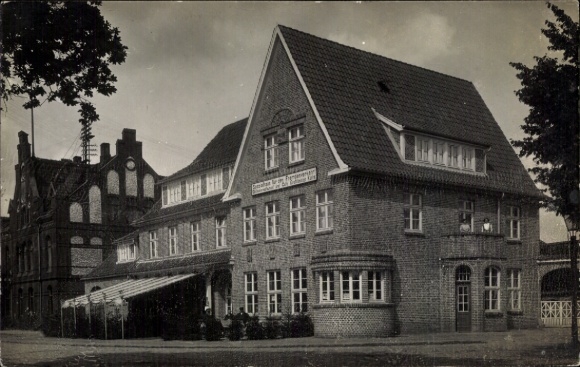 Postcard Stelle in the district of Harburg, special house for tourism, fruit wine restaurant, café