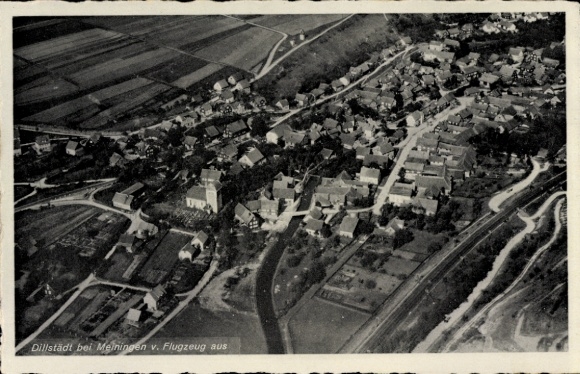 Ak Dillstädt in Thüringen, luchtfoto