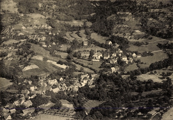 Postcard Sasbachwalden in the Black Forest, aerial photograph