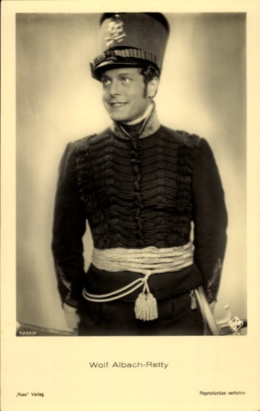 Ak Schauspieler Wolf Albach-Retty, Portrait, Ross Verlag 7202/1