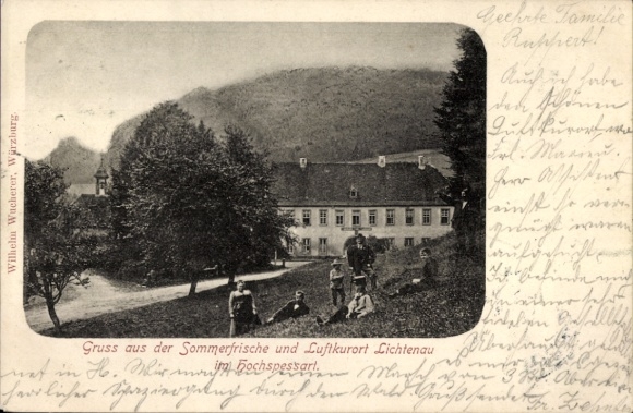 Postcard Lichtenau Rothenbuch in the Spessart, summer resort