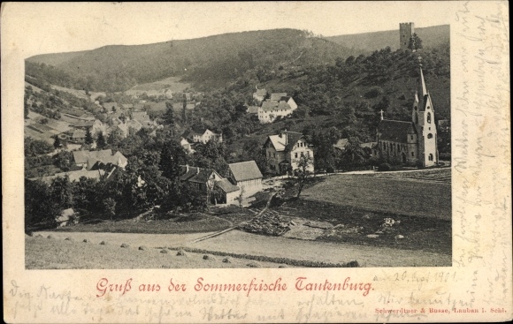 Postcard Tautenburg in Thuringia, general view