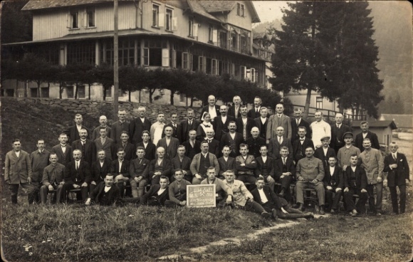 Foto Ak Wendefurth Thale im Harz, Glück Auf 1926, Gruppenfoto