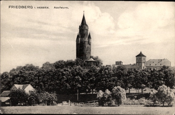 Postcard Friedberg in Hessen, Adolfsturm