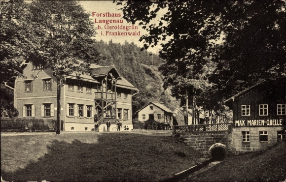 PC Langenau Geroldsgrün in the Franconian Forest of Upper Franconia, forester&#39;s house, Max Marien source