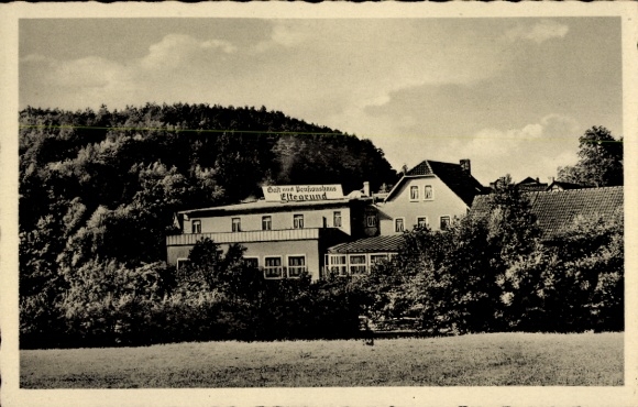 Postcard Unkeroda Wolfsburg near Eisenach, Gasthof Eltegrund