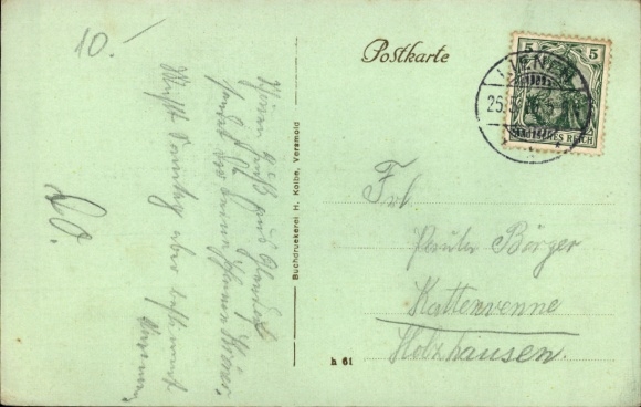 Postcard Glandorf in Lower Saxony, Hospital