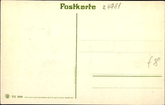 Postcard Felsberg in Hesse, Hotel Felsberg, Ohlyturm