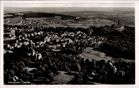 Ak Königstein im Taunus, Fliegeraufnahme