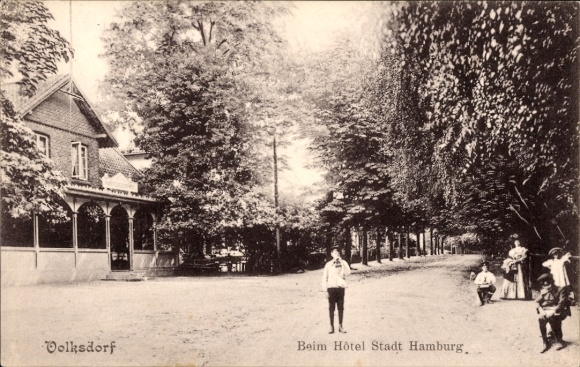 Ansichtkaart Hamburg Wandsbek Volksdorf, in Hotel Stadt Hamburg