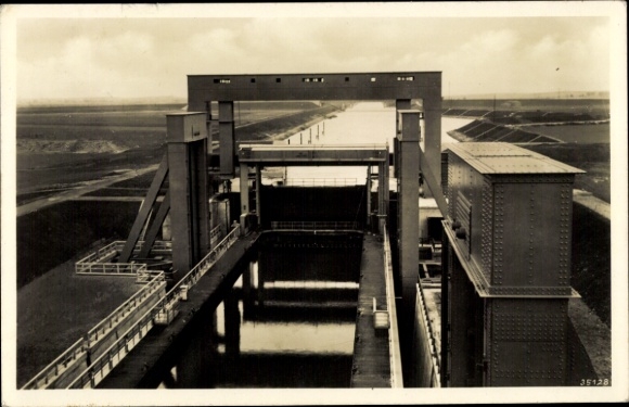 Postcard Rothensee Magdeburg, ship lift, lock system, Mittelland Canal