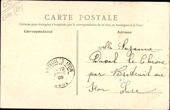 Postcard Cormeilles Eure, Town Hall