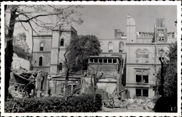 Foto Rotterdam Südholland Niederlande, Kriegszerstörung 2. WK, Ruinen