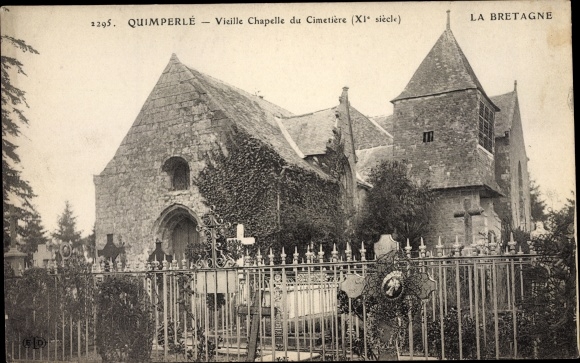 Postcard Quimperlé Finistère, Old Chapel of the Cemetery