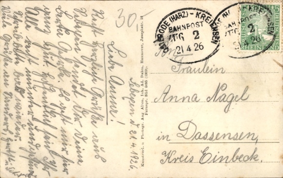 Postcard Sebexen Kalefeld am Harz, general view, Heinr. Brinkmann Inn