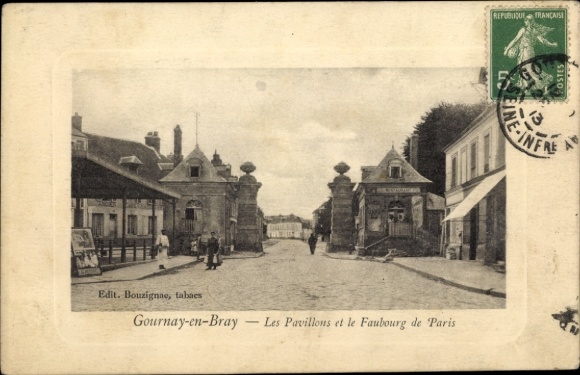 Embossed Passepartout PC Gournay-en-Bray Seine Maritime, Les Pavillons et le Faubourg de Paris