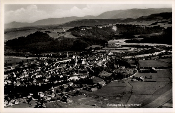 Ak Schongau in Opper-Beieren, luchtfoto
