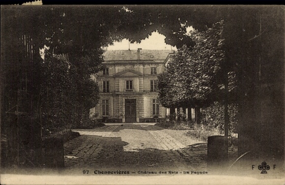 Ak Chennevières sur Marne Val de Marne, Schloss de Rets, der Eingang