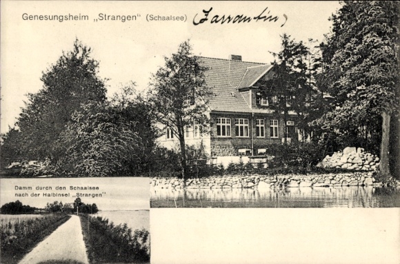 Postcard Zarrentin am Schaalsee, convalescent home Strangen am Schaalsee