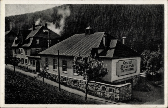 Postcard Dönschten Dippoldiswalde Eastern Ore Mountains, Gasthof Waldesruh