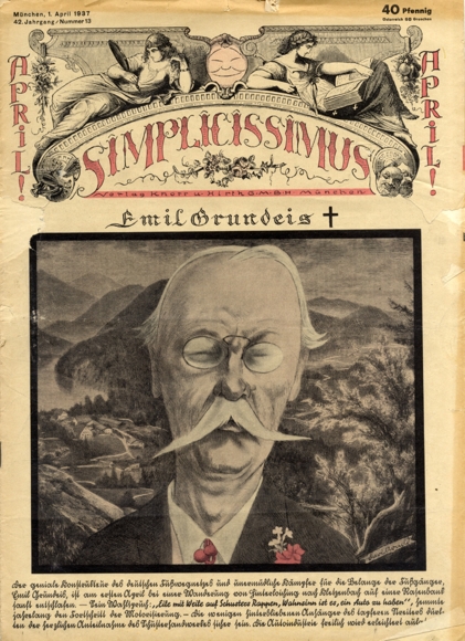 Simplicissimus Heft 13 April 1937 Karikatur Emil Grundeis K. Arnold Verlag Hirth