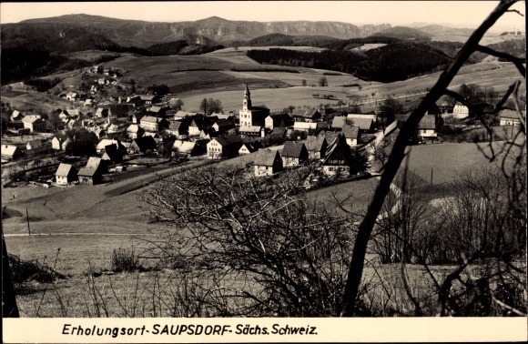 Ansichtkaart Saupsdorf Sebnitz Saksen, overzicht