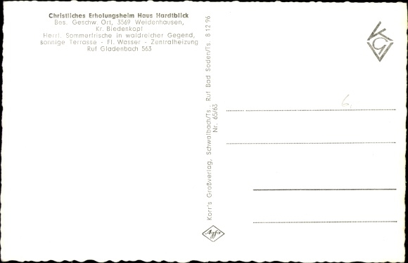 PC Weidenhausen Gladenbach Hesse, Christl. Rest home, general view
