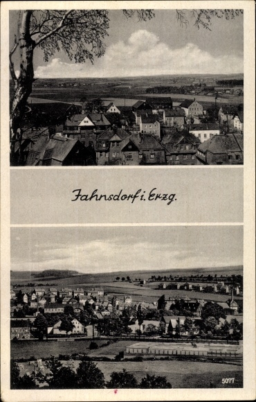 Ak Jahnsdorf im Erzgebirge, Gesamtansicht