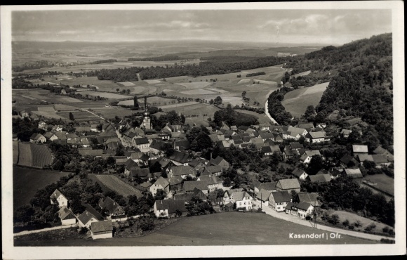 KP Kasendorf w Górnej Frankonii, panorama, zdjęcie lotnicze