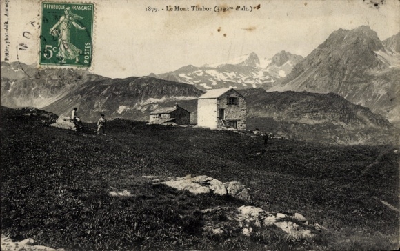 Postcard Savoie, Mont Thabor, refuge