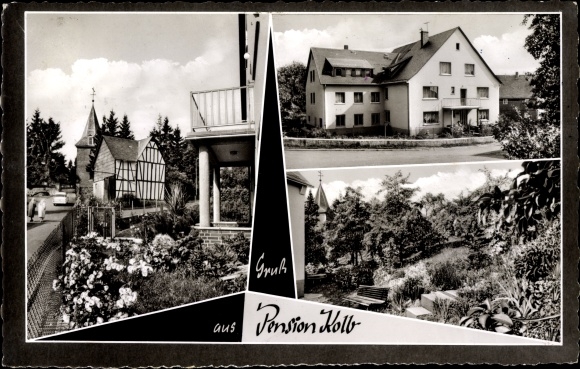 Ak Breitscheid Lahn-Dill-Kreis, Pension Kolb Außenansichten