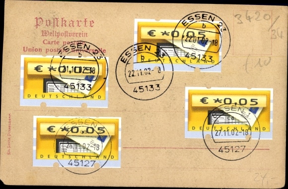 Postcard Essen in the Ruhr area, funeral of FA Krupp on November 26, 1902, Bahnhofstrasse