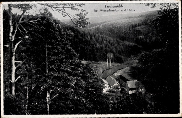 Ansichtkaart Wunschendorf an der Elster, Fuchsmühle