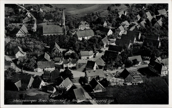 Ak Waldmössingen Schramberg im Schwarzwald, Fliegeraufnahme