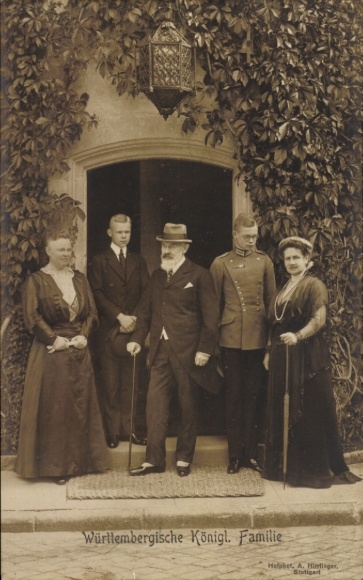Postcard Royal Family of Württemberg, King Wilhelm II