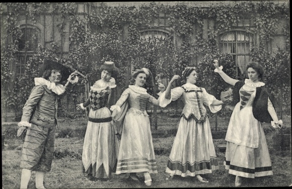 PC Meissen in Saxony, 200-year anniversary celebration of Königl. Porcelain manufactory 1910, Tartaglia, ballerinas