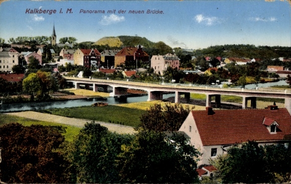 Ak Kalkberge Rüdersdorf bei Berlin, Panorama, Neue Brücke