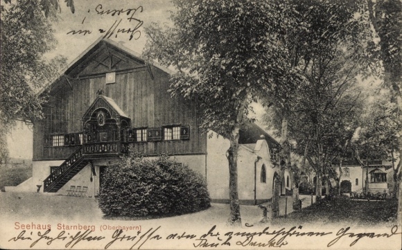 Postcard Starnberg am Starnberger See Upper Bavaria, Seehaus