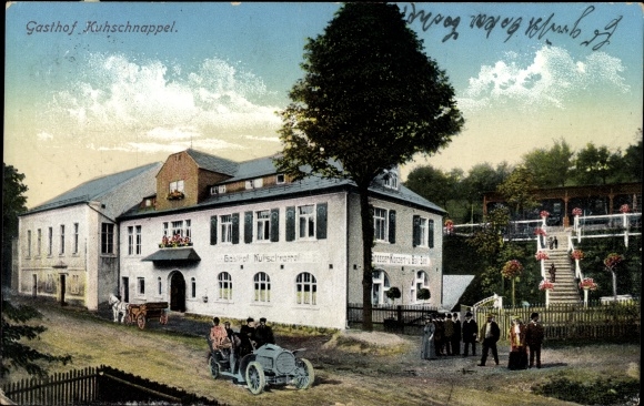 Ak Kuhschnappel Sankt Egidien in Saksen, Gasthof Kuhschnappel, eigenaar Hermann Lahl