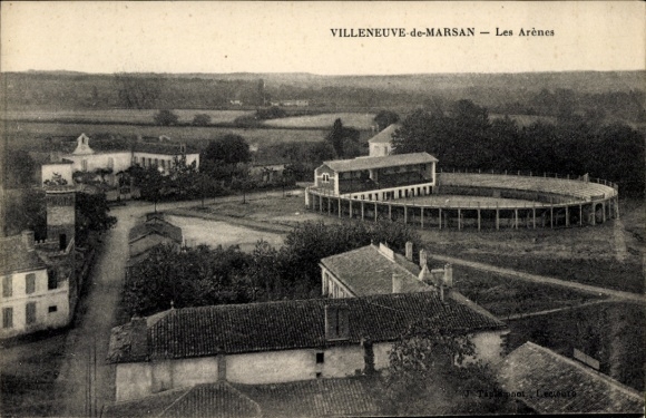 CPA Villeneuve de Marsan Landes, Les Arènes