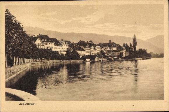 KP Zug City Szwajcaria, widok na stare miasto