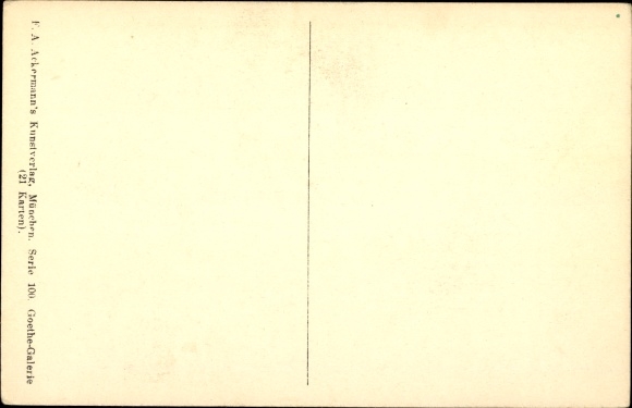 Artist Postcard Kaulbach, Alexis and Dora, lovers, kiss